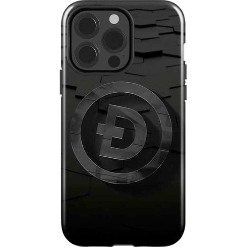 Doge Coin Textured Logo iPhone 15 Pro Impact Case